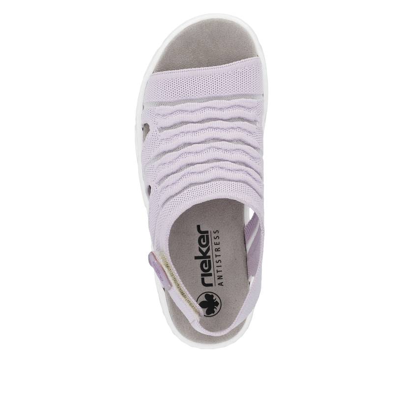 Rieker Artikelnummer V9862-30 Rieker Damen Riemchensandalen pastelllila Im Verkauf