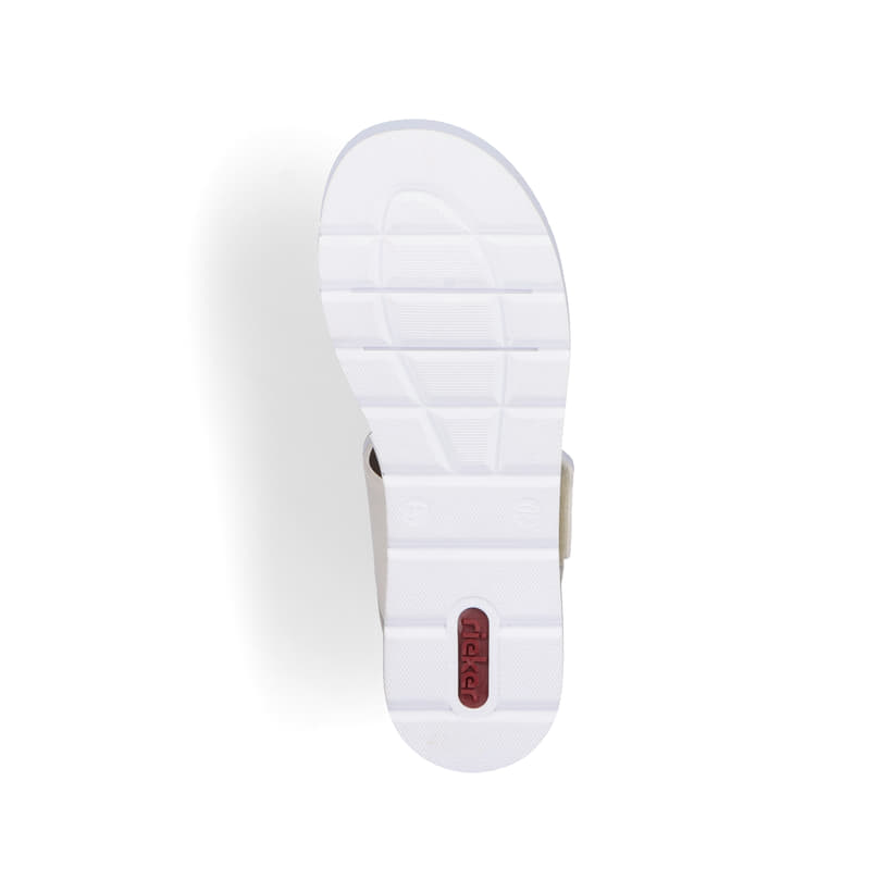 Rieker Artikelnummer V3950-61 Rieker Damen Keilsandaletten hellbeige 50% Rabatt für begrenzte Zeit