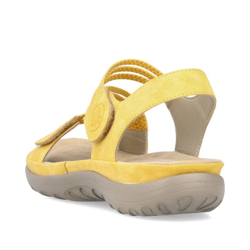 Rieker Artikelnummer 64870-68 Rieker Damen Riemchensandalen zitronengelb Rabatte dieses Monats