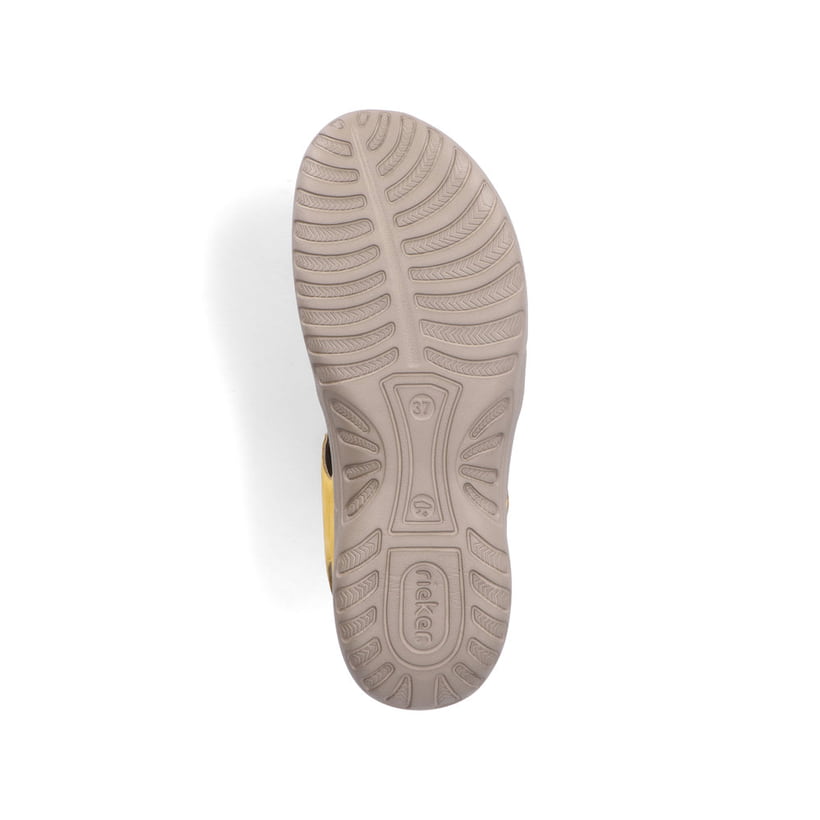 Rieker Artikelnummer 64870-68 Rieker Damen Riemchensandalen zitronengelb Rabatte dieses Monats