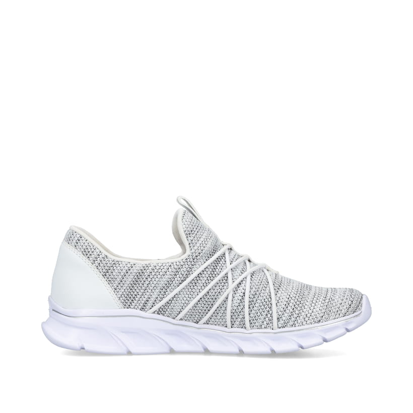 Rieker Artikelnummer 54071-80 Rieker Damen Slipper weiss-rauch 2025