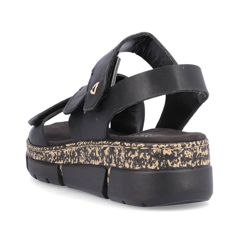Rieker Artikelnummer V2301-00 Rieker Damen Riemchensandalen asphaltschwarz Meist gekauft