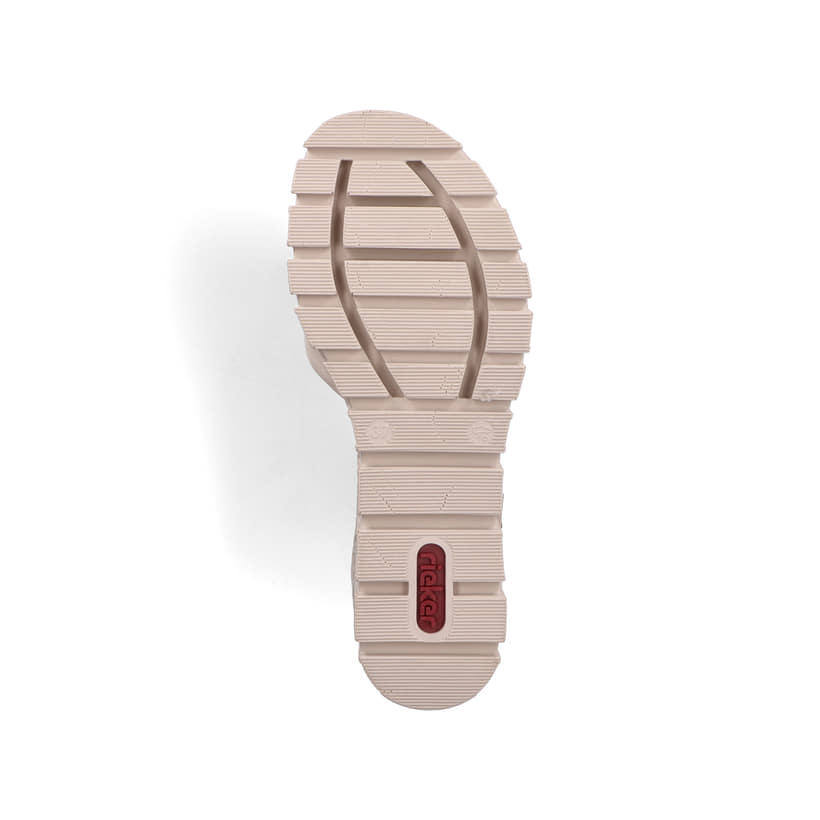 Rieker Artikelnummer 68093-60 Rieker Damen Keilsandaletten sandbeige Limitierter Zeitrabatt