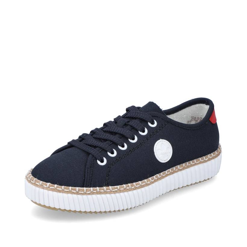 Rieker Artikelnummer M2926-14 Rieker Damen Sneaker Low stahlblau Sonderangebot