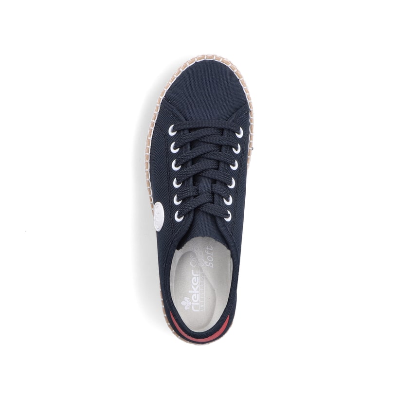 Rieker Artikelnummer M2926-14 Rieker Damen Sneaker Low stahlblau Sonderangebot
