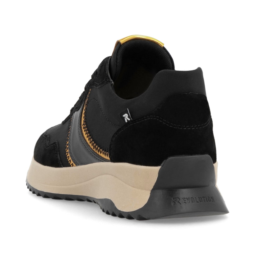 Rieker Artikelnummer W1302-00 Rieker Damen Sneaker Low asphaltschwarz Preisnachlass