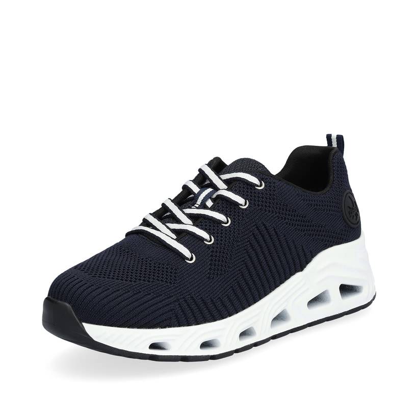 Rieker Artikelnummer N5222-14 Rieker Damen Sneaker Low stahlblau Saisonschlussverkauf