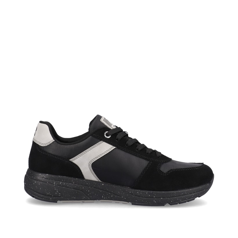 Rieker Artikelnummer 07002-00 Rieker Herren Sneaker Low carbon-black silver-grey Neueste Mode