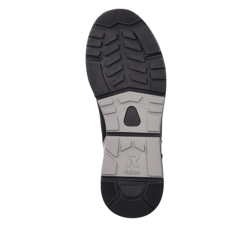 Rieker Artikelnummer 07002-00 Rieker Herren Sneaker Low carbon-black silver-grey Neueste Mode