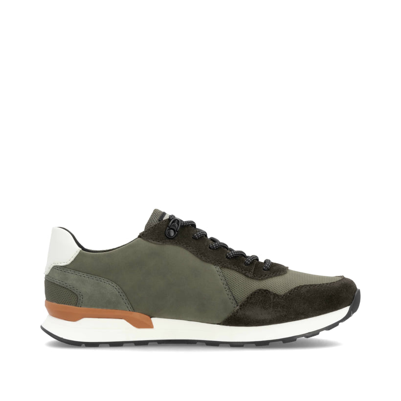Rieker Artikelnummer U0310-54 Rieker Herren Sneaker Low grünbraun-schwarz Online Outlet