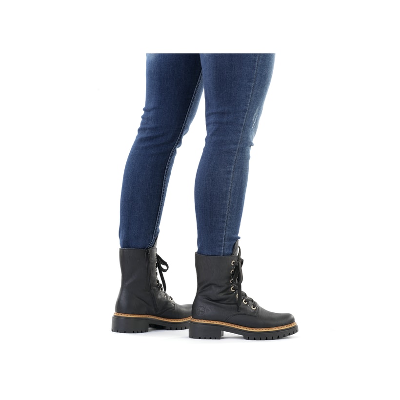 Rieker Artikelnummer 72612-00 Rieker Damen Biker Boots graphitschwarz Neuheiten
