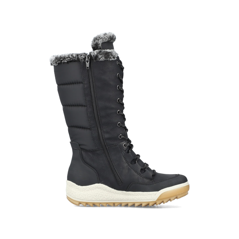 Rieker Artikelnummer Y4760-00 Rieker Damen Hochschaftstiefel asphaltschwarz Kauf eins, bekomm eins gratis