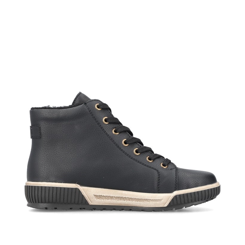 Rieker Artikelnummer N0708-00 Rieker Damen Schnürstiefel asphaltschwarz Riesige Ersparnisse