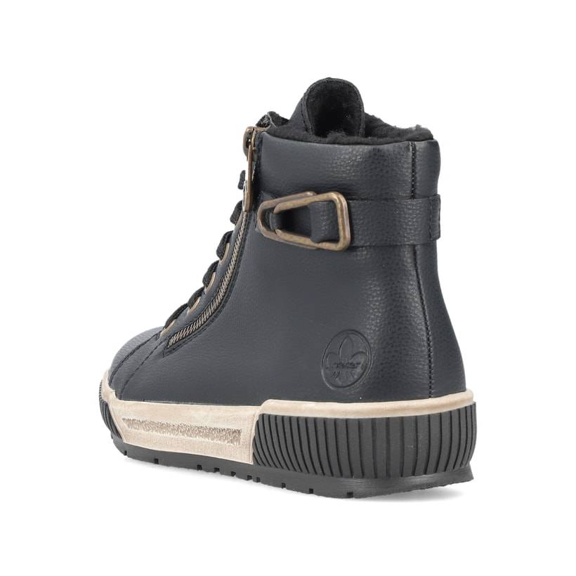 Rieker Artikelnummer N0708-00 Rieker Damen Schnürstiefel asphaltschwarz Riesige Ersparnisse