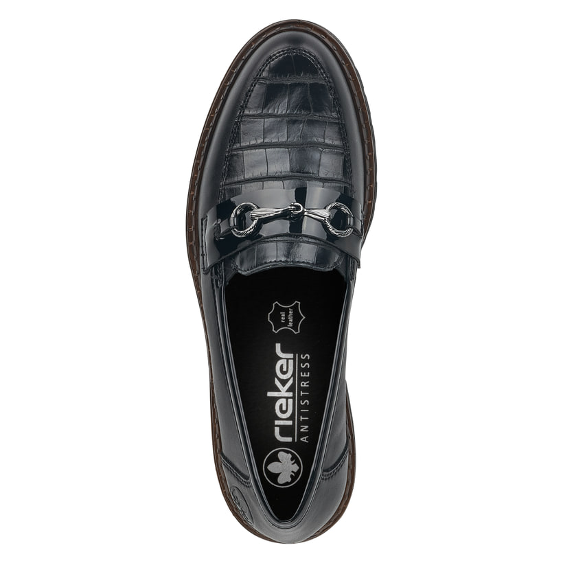 Rieker Artikelnummer 54862-01 Rieker Damen Loafer graphitschwarz Tiefpreis