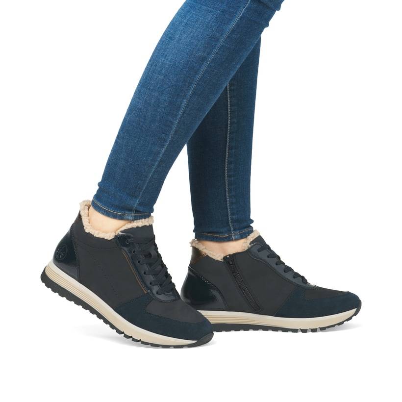 Rieker Artikelnummer 49004-14 Rieker Damen Schnürschuhe marineblau Super Sparpreis