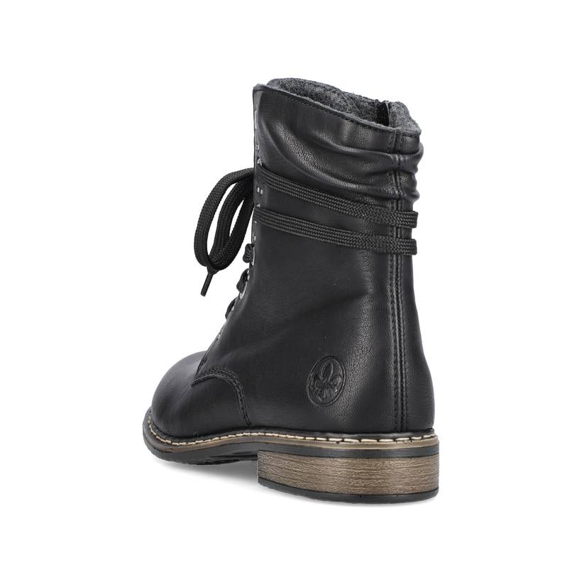 Rieker Artikelnummer 71218-00 Rieker Damen Schnürstiefel asphaltschwarz Begrenzte Freigabe