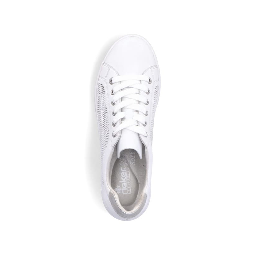 Rieker Artikelnummer 45606-80 Rieker Damen Sneaker Low reinweiss Letzte 2 Tage