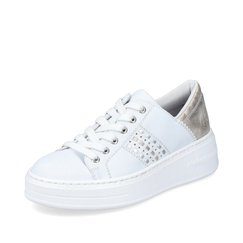 Rieker Artikelnummer N5440-80 Rieker Damen Sneaker Low brilliantweiss Letzter Tag