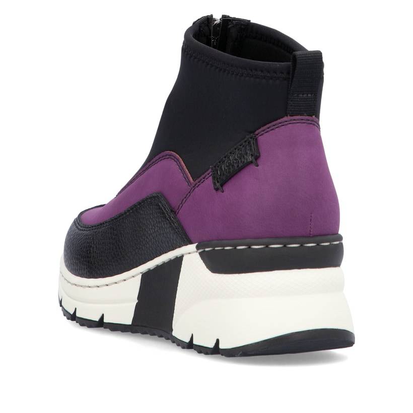 Rieker Artikelnummer N6352-30 Rieker Damen Sneaker High schwarz-lila Bis zu 60% Rabatt