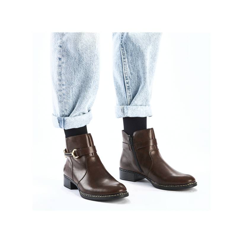 Rieker Artikelnummer 73487-25 Rieker Damen Stiefeletten schokobraun Nur für heute