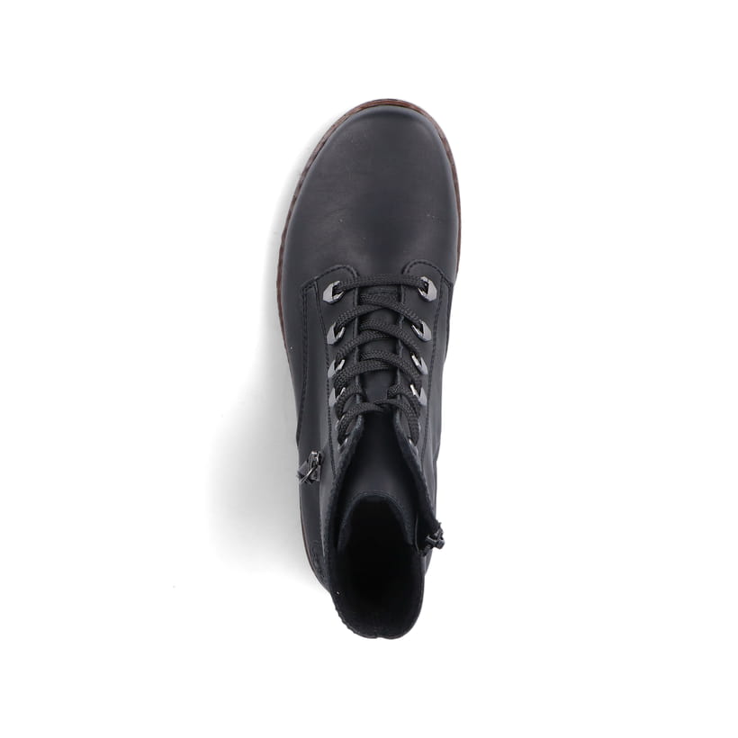 Rieker Artikelnummer 75142-01 Rieker Damen Schnürstiefel carbonschwarz Sonderangebot der Fabrik