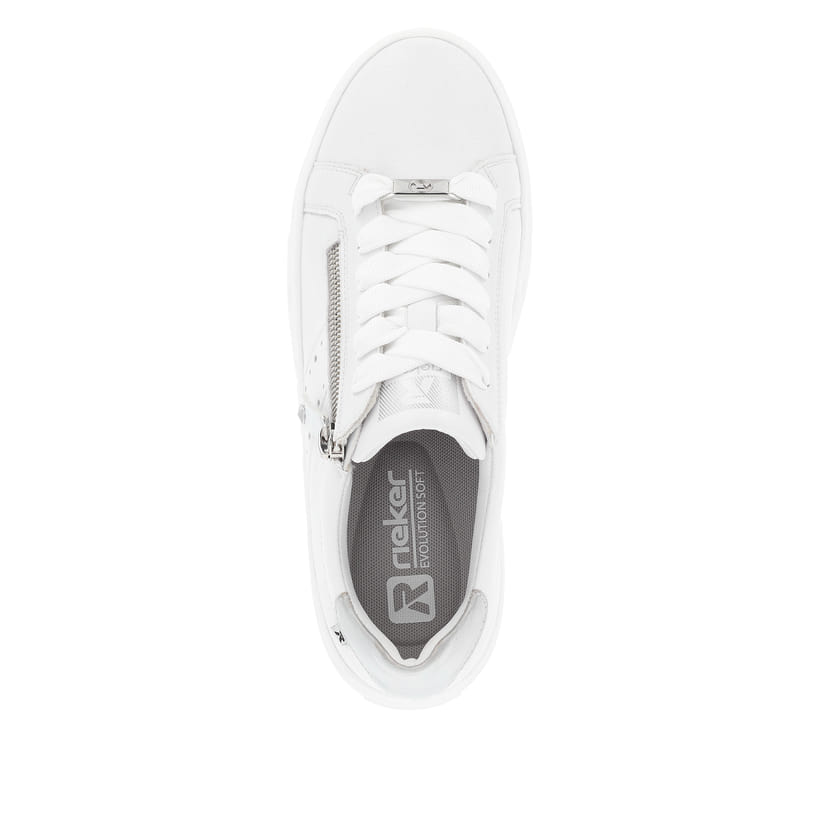 Rieker Artikelnummer W0505-80 Rieker Damen Sneaker Low clear white Nur noch ein Tag übrig
