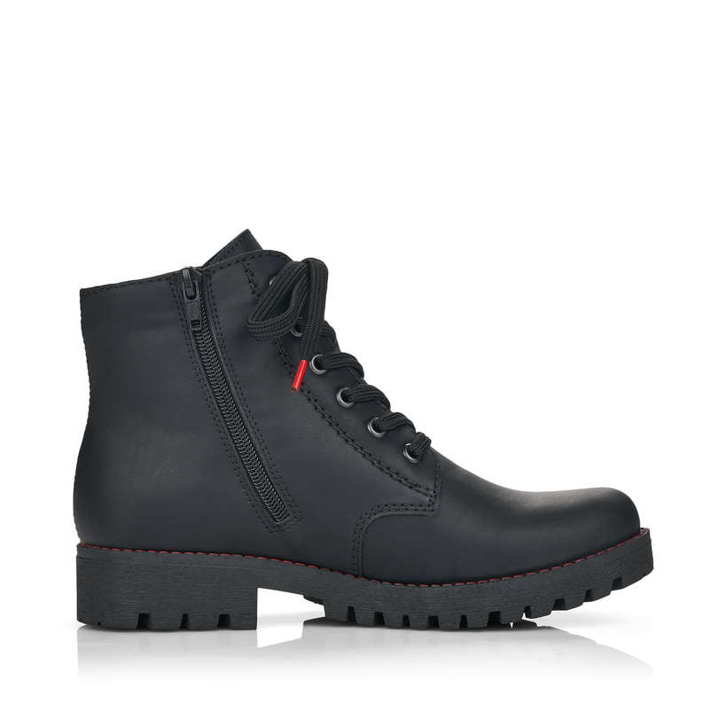Rieker Artikelnummer 785M1-00 Rieker Damen Schnürstiefel mattschwarz Riesige Rabatte