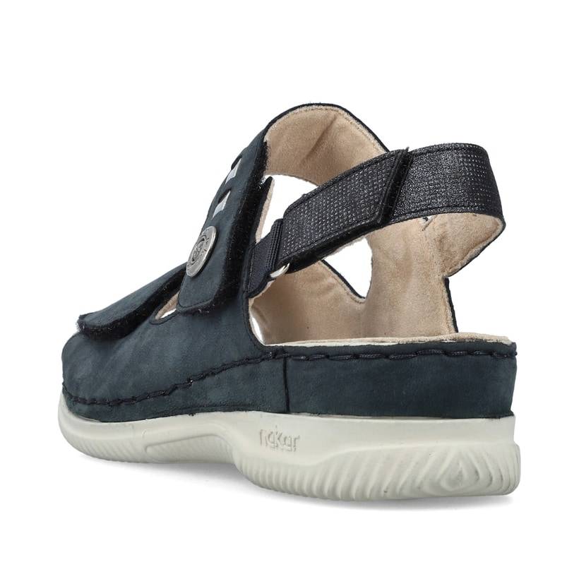 Rieker Artikelnummer V7473-14 Rieker Damen Riemchensandalen stahlblau 50% Rabatt mit kostenlosem Versand