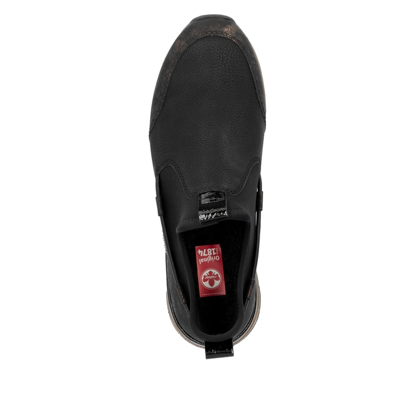 Rieker Artikelnummer 58954-00 Rieker Damen Slipper urbanschwarz Schlussverkauf