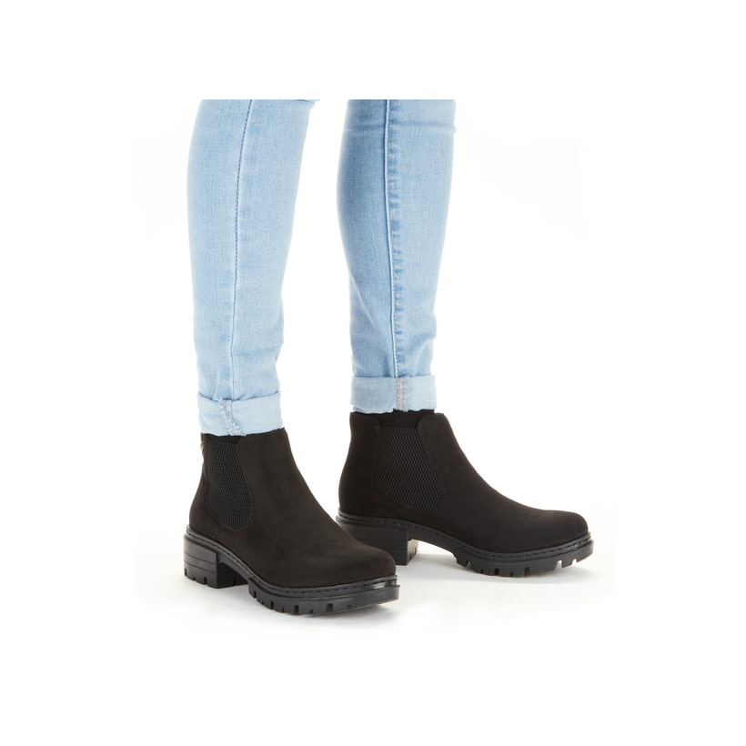 Rieker Artikelnummer 76884-00 Rieker Damen Chelsea Boots tiefschwarz Sonderangebot