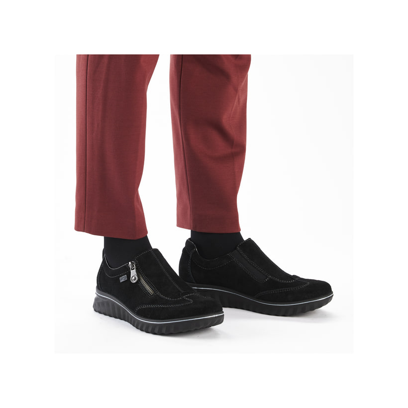 Rieker Artikelnummer 59071-00 Rieker Damen Slipper asphaltschwarz Versandkostenfrei