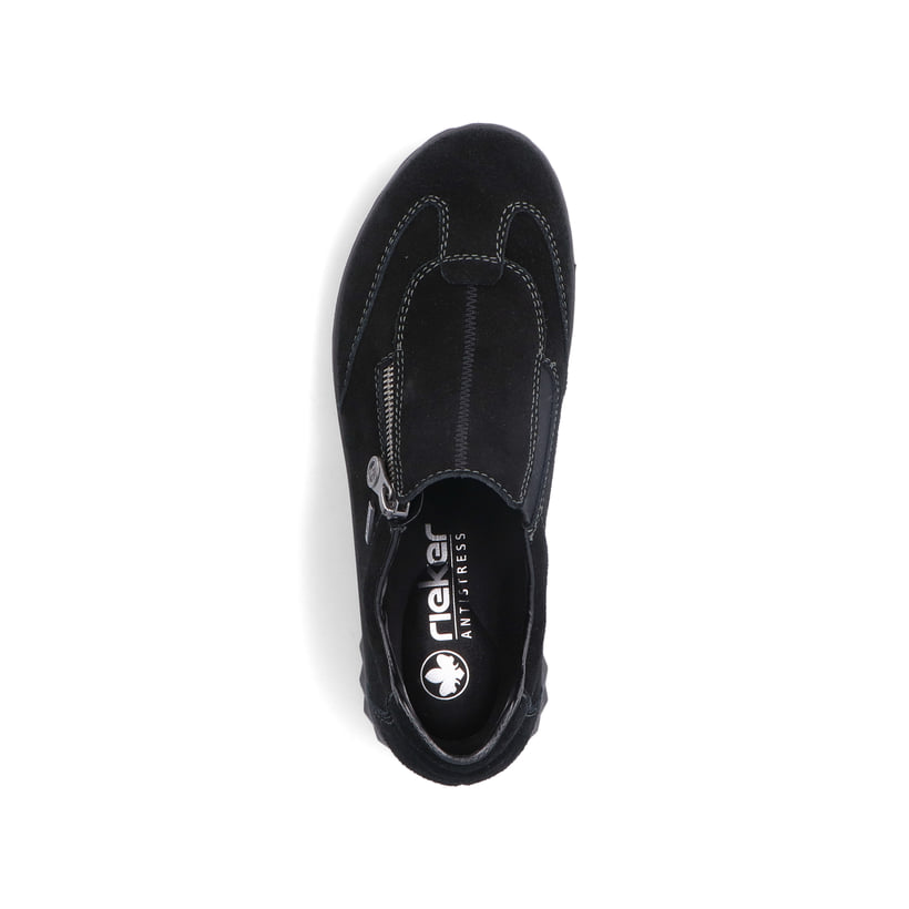 Rieker Artikelnummer 59071-00 Rieker Damen Slipper asphaltschwarz Versandkostenfrei