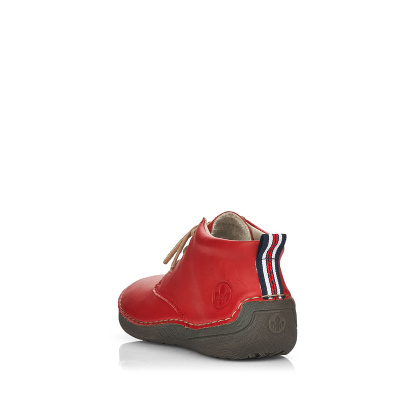 Rieker Artikelnummer 52522-33 Rieker Damen Schnürschuhe rubinrot Preisnachlass