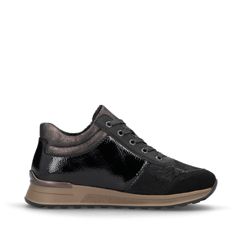 Rieker Artikelnummer N1407-00 Rieker Damen Schnürschuhe asphaltschwarz Saisonschlussverkauf