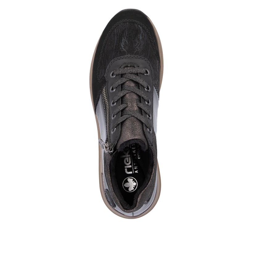 Rieker Artikelnummer N1407-00 Rieker Damen Schnürschuhe asphaltschwarz Saisonschlussverkauf