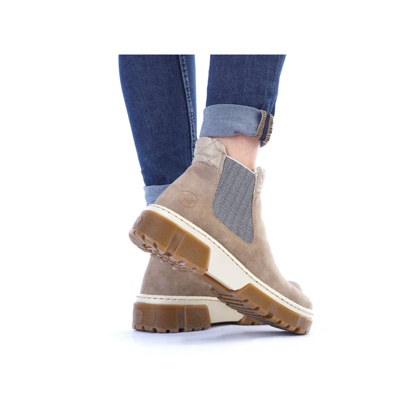 Rieker Artikelnummer X8674-64 Rieker Damen Chelsea Boots cremebeige Black Friday