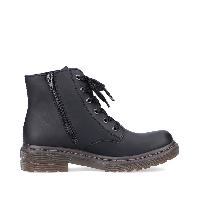 Rieker Artikelnummer 78240-00 Rieker Damen Schnürstiefel carbonschwarz Osterangebot