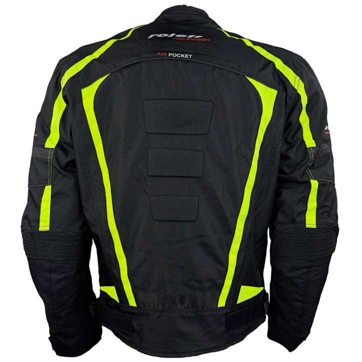 Roleff RO548 - kurze Motorradjacke in Neongelb mit Klimamembrane & Belüftung Begrenzte Freigabe