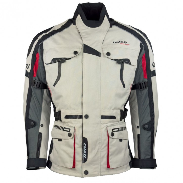 Roleff RO537 - Motorrad Tourenjacke: Abriebfest, Allwettertauglich, helles Design" Letzte 3 Tage