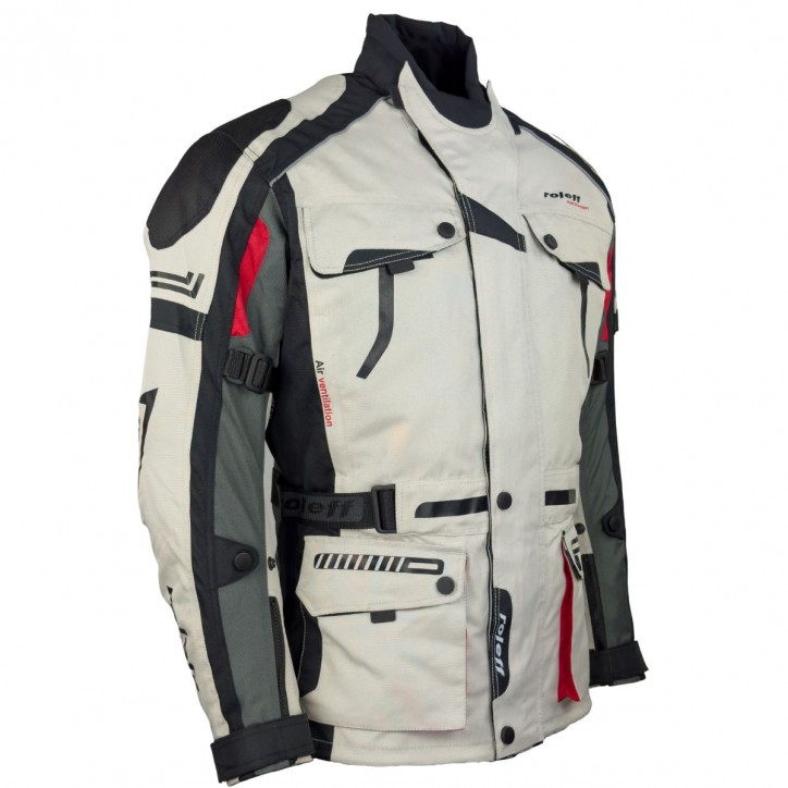 Roleff RO537 - Motorrad Tourenjacke: Abriebfest, Allwettertauglich, helles Design" Letzte 3 Tage