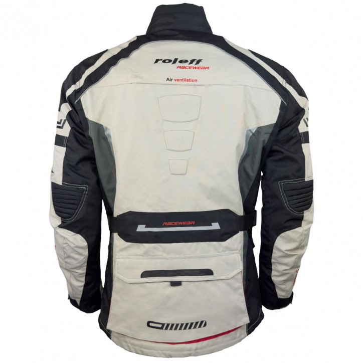 Roleff RO537 - Motorrad Tourenjacke: Abriebfest, Allwettertauglich, helles Design" Letzte 3 Tage