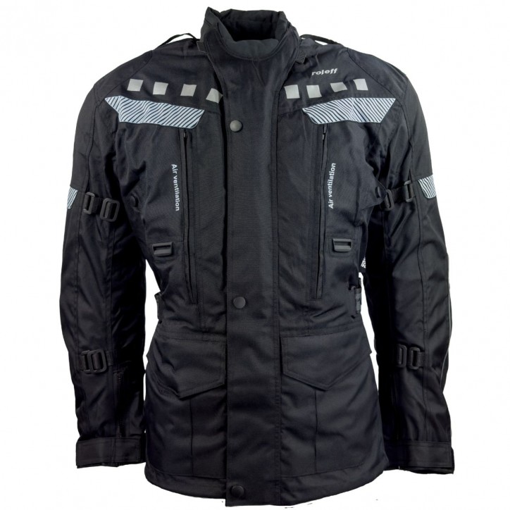 Roleff RO773 - Motorradjacke mit abnehmbarer Neon-Weste Bis zu 65% Rabatt