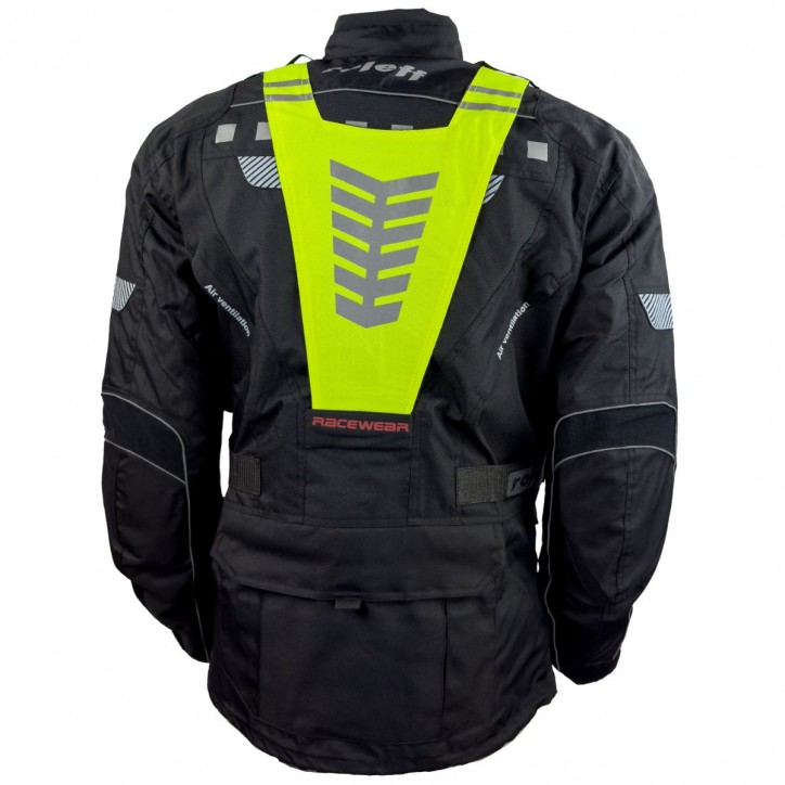 Roleff RO773 - Motorradjacke mit abnehmbarer Neon-Weste Bis zu 65% Rabatt
