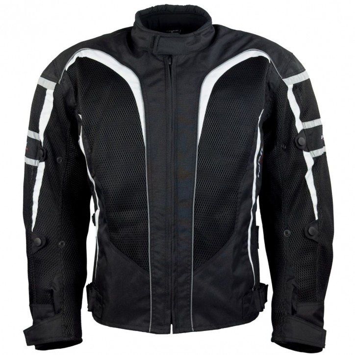 Roleff RO607 - Leichte Motorrad Sommerjacke mit großen Meshgewebeflächen Nur für heute