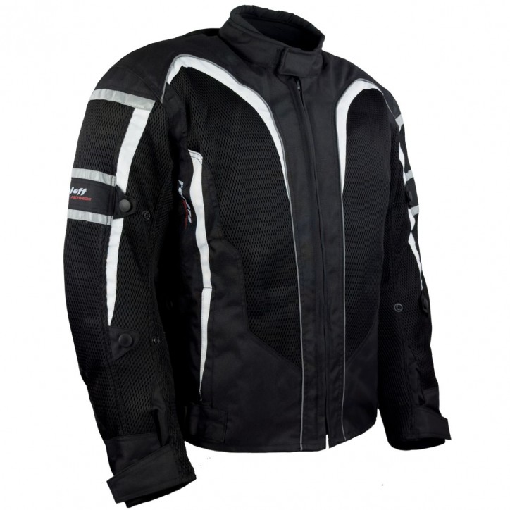 Roleff RO607 - Leichte Motorrad Sommerjacke mit großen Meshgewebeflächen Nur für heute