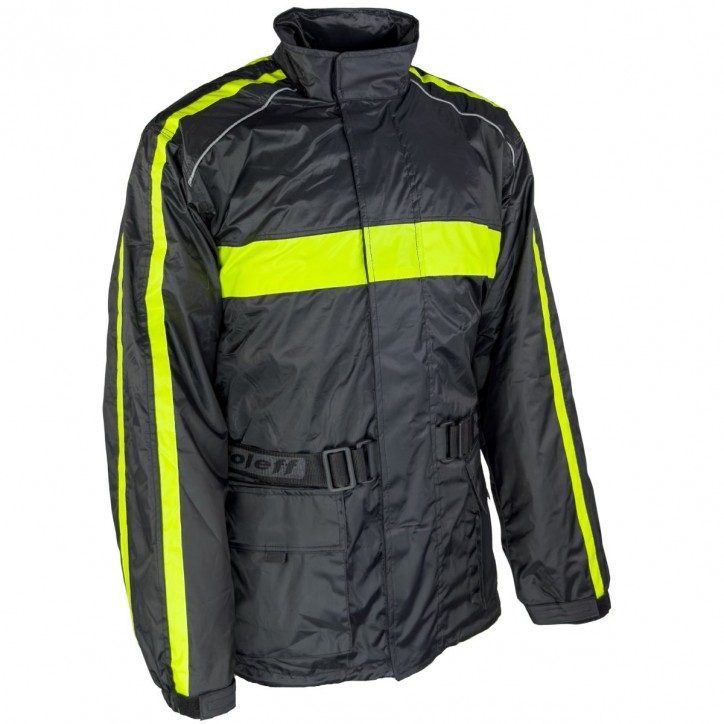 Roleff RO1001 - Regenjacke in Schwarz / Neongelb Black Friday Preise