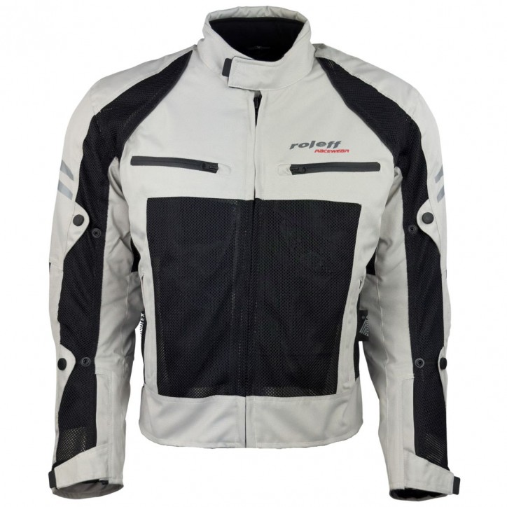 Roleff RO614 - Helle Mesh Motorradjacke mit Klimamembrane: Perfekt für Sommertouren Kostenloser Versand