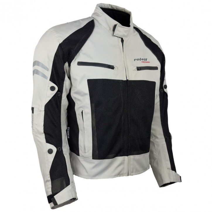 Roleff RO614 - Helle Mesh Motorradjacke mit Klimamembrane: Perfekt für Sommertouren Kostenloser Versand