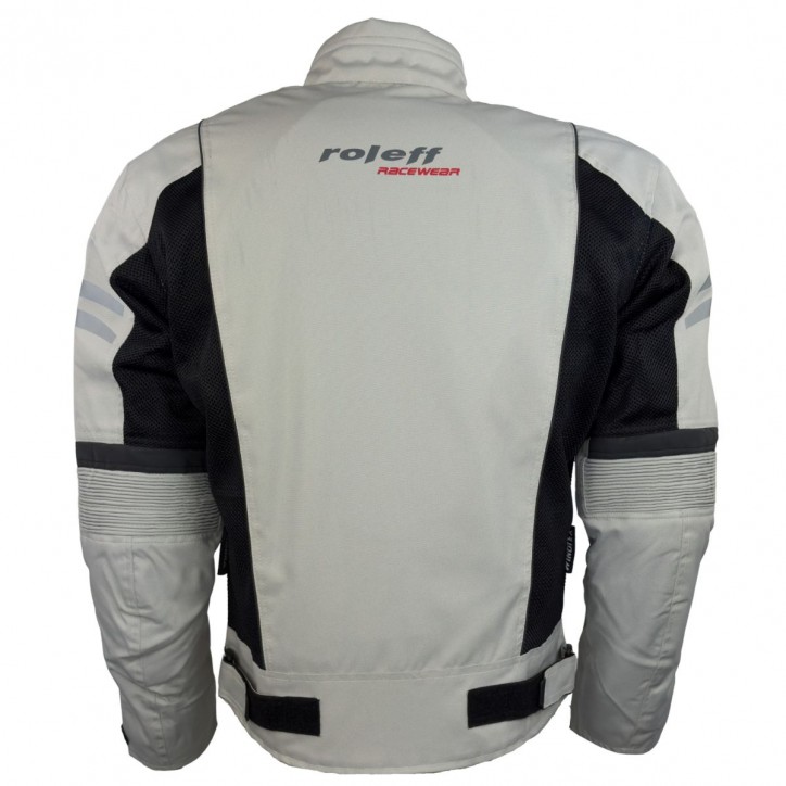 Roleff RO614 - Helle Mesh Motorradjacke mit Klimamembrane: Perfekt für Sommertouren Kostenloser Versand